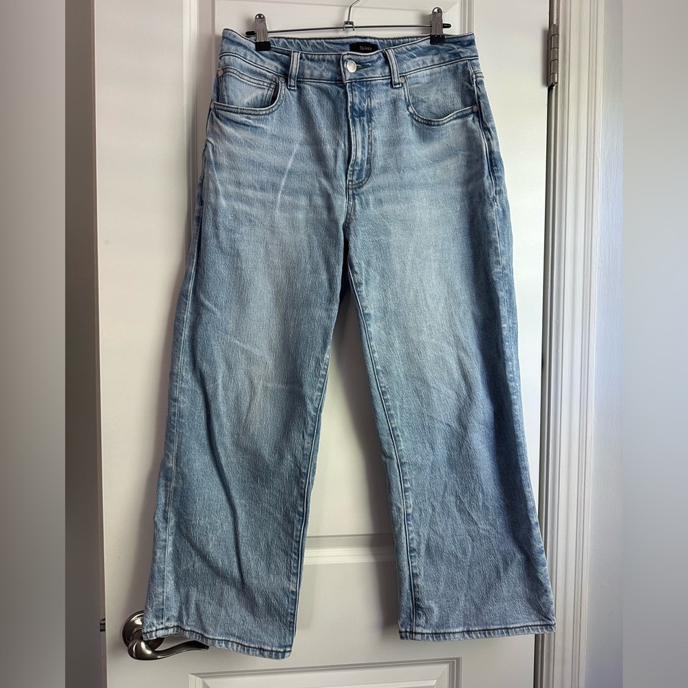 Quince Light Blue Wide Leg Jeans